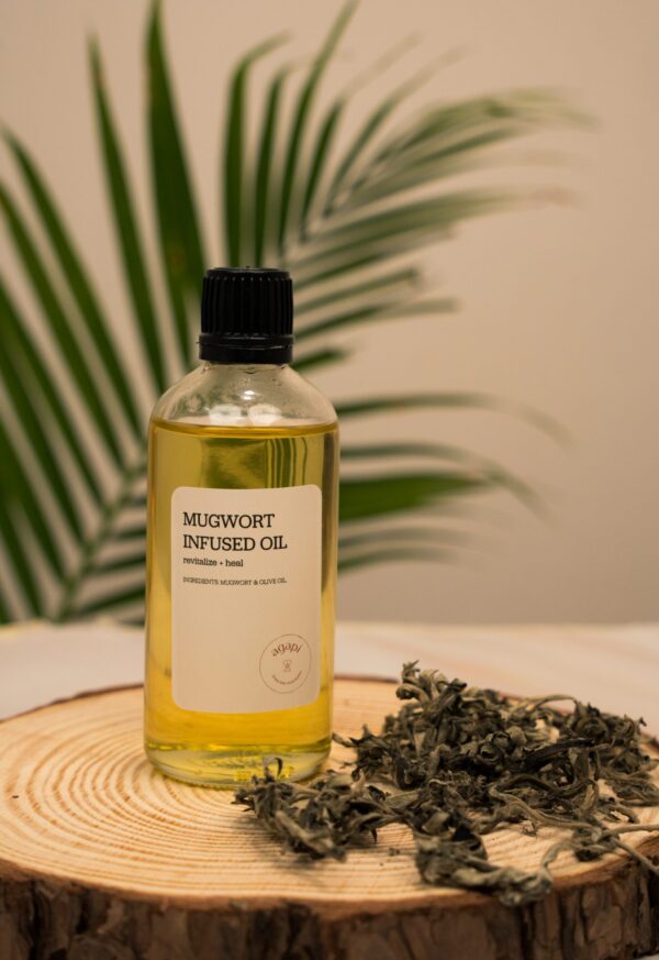 Mugwort Infused Massage Oil - Image 2