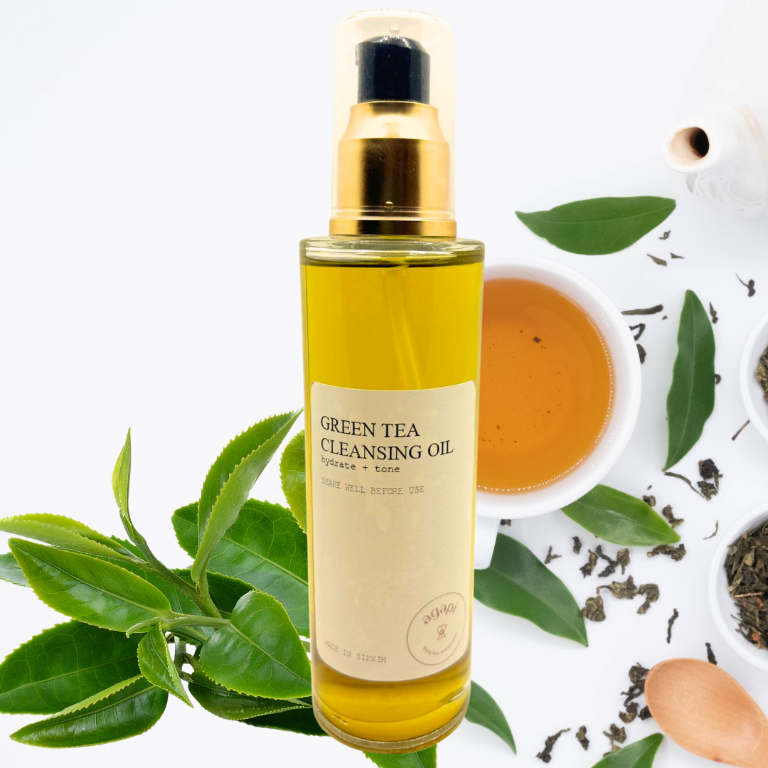 Green tea cleansing oil agapi sikkim